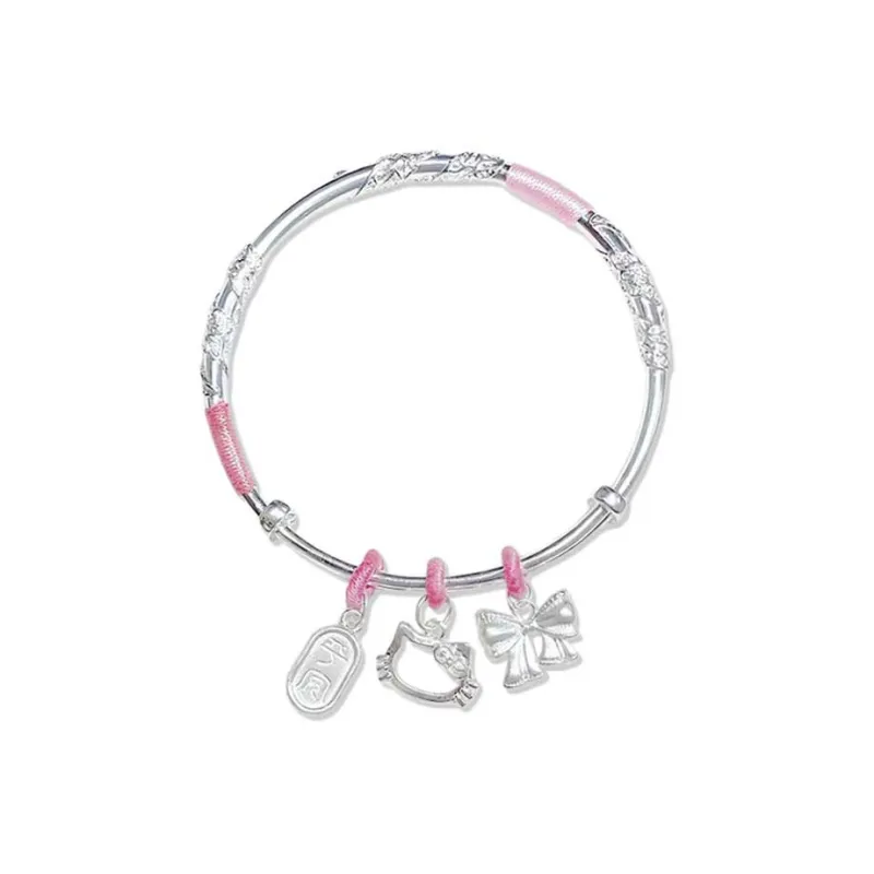 Bailijin S999 Fine Silver Sterling Silver Bracelets Unisex-0