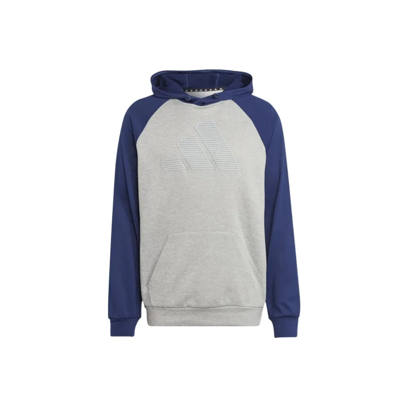 Adidas Game And Go Big Logo Training Hoodie Sweatshirt Men's Gray-0