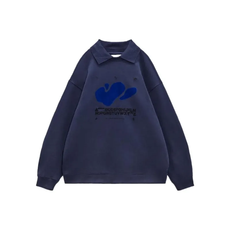 Zara X ADER ERROR ADER ERROR X Zara Sweatshirts Unisex Royal Blue-0