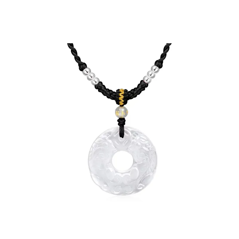 PUTUOSHANWENCHUANG Chalcedony Necklaces Unisex-3