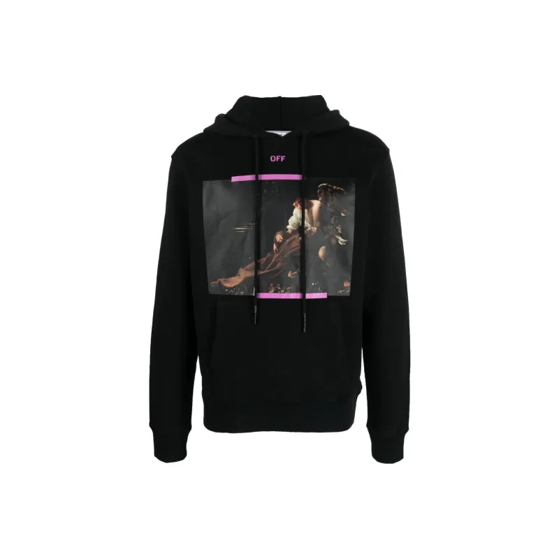 OFF WHITE Arrow Caravaggio St. Fran Slim Hoodie-0