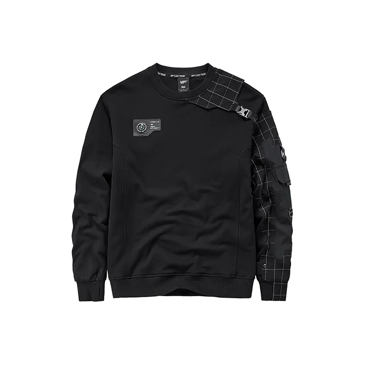 VIP Crew Neck Loose Fit Sweatshirt Men's Black-0