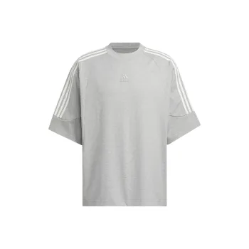Adidas T Shirt Unisex Medium Heather Gray