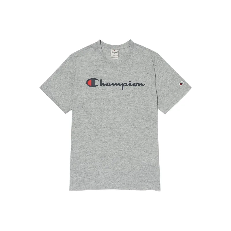 Champion T Shirts Unisex Gray-0
