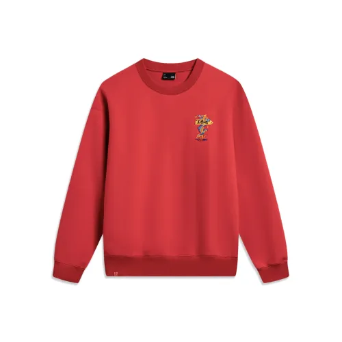LiNing Sports Trend Series Sweatshirt Men's Samba Red