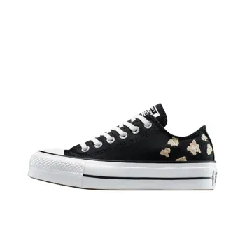 Converse Chuck Taylor All Star Lift Anti Slip Wear Resistant Low Top Canvas Shoes Women's Black