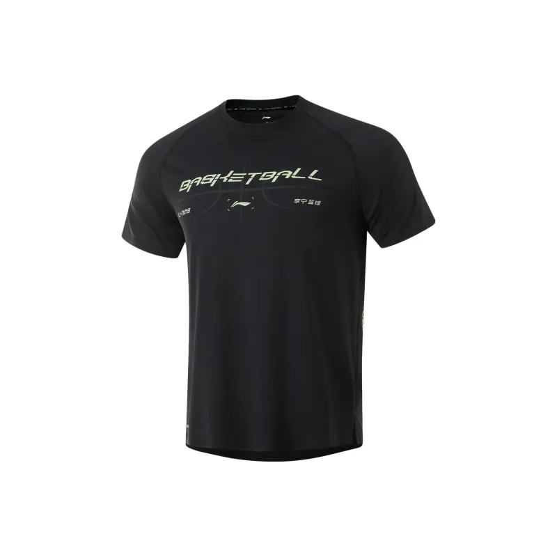 LiNing Professional Basketball Series T Shirt Men's Black-0