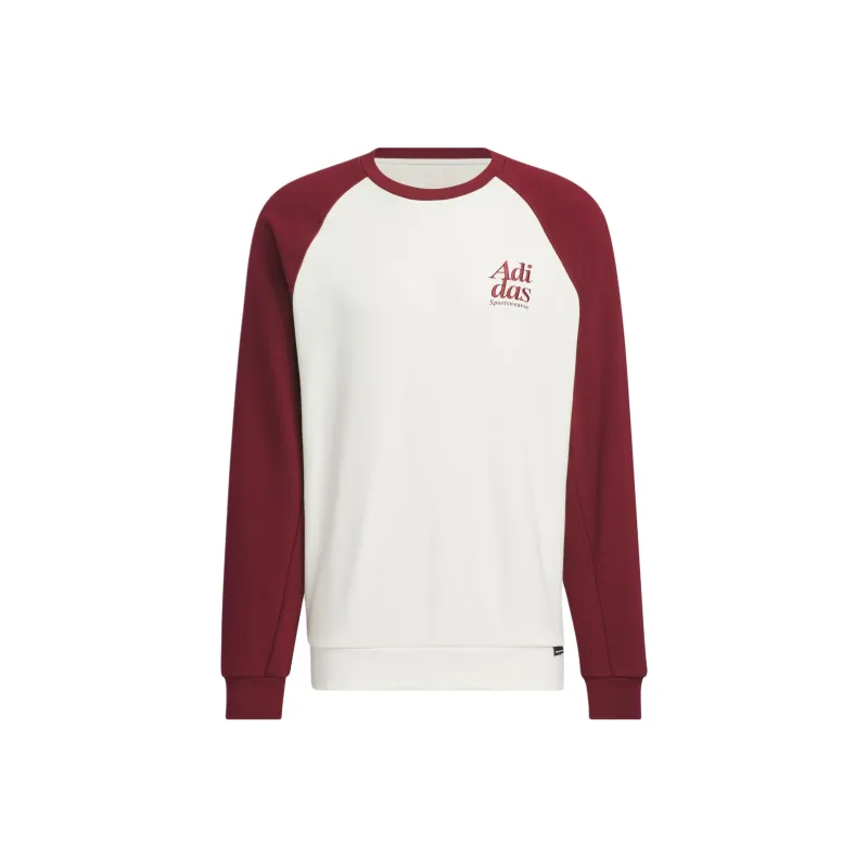 Adidas Small Logo Sweatshirt Men's Dark Red-0