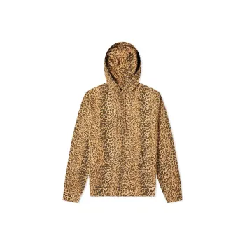 SAINT LAURENT Leopard-print Cotton Hoodie
