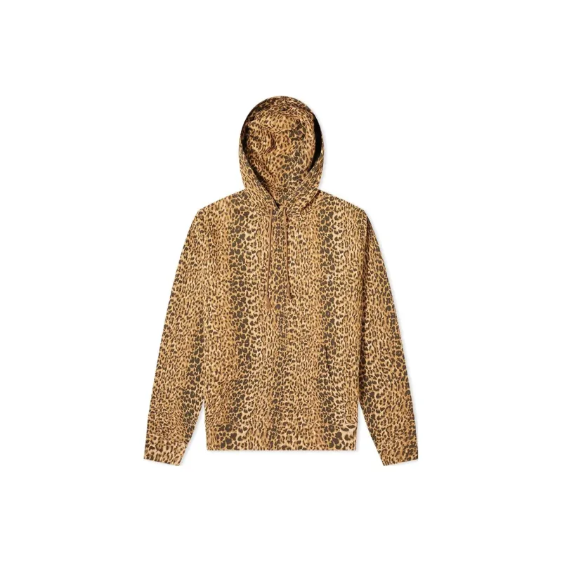 SAINT LAURENT Leopard-print Cotton Hoodie-0