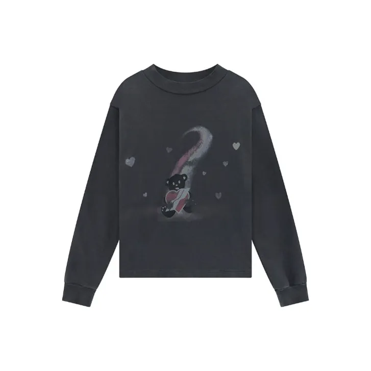 WE11DONE Round Neck Graphic Printed Top-0