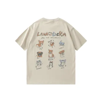 LAMLICKA T Shirt Unisex Apricot