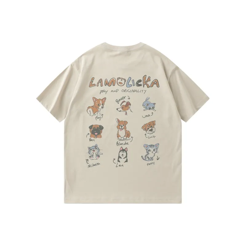 LAMLICKA T Shirt Unisex Apricot-0
