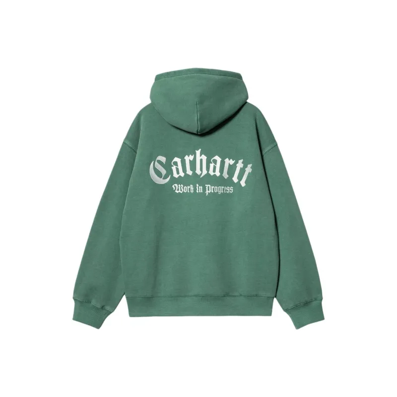 Carhartt WIP Logo Embroidered Drawstring Hoodie-0