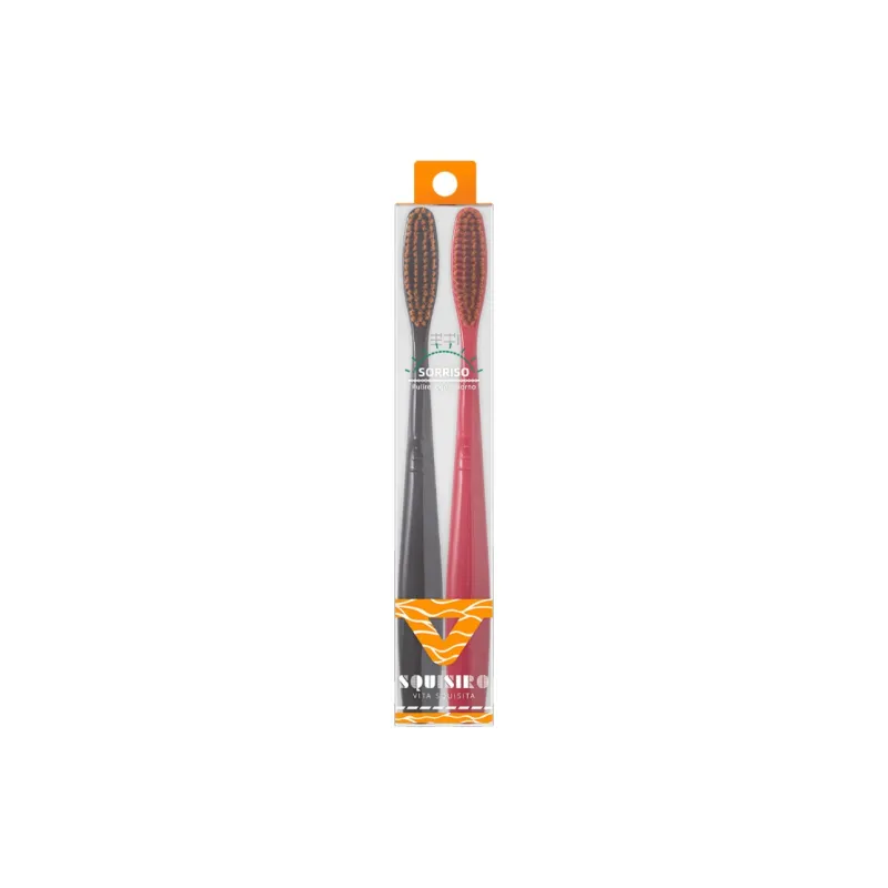 XIAONIULIXIANJI 2 Pcs Set Same As Supermarket High-Density Large Brush Head Toothbrush Department Store And Supermarket-0