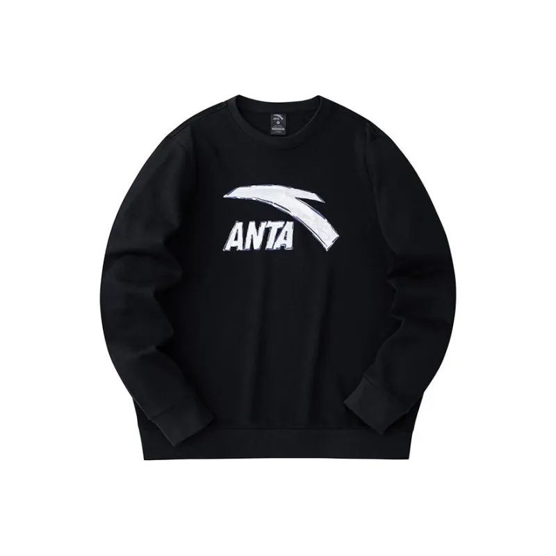Anta Life Collection Sweatshirt Unisex Basic Black Gray-0