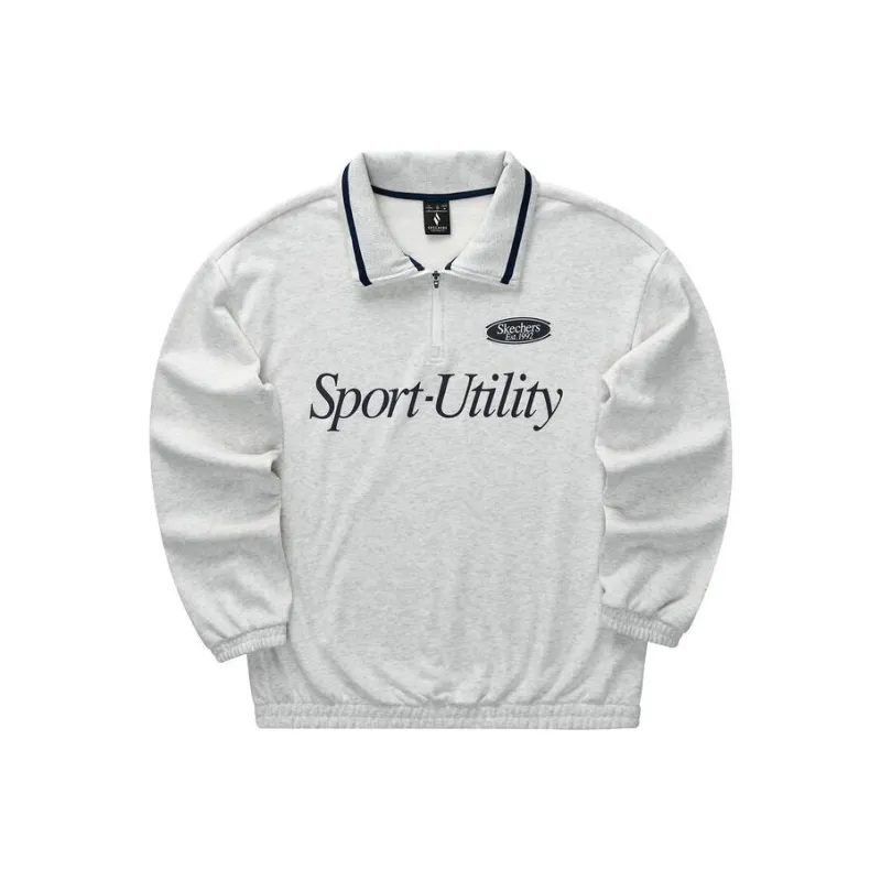 Skechers Colorful Sweatshirt Unisex Light Heather Gray-0