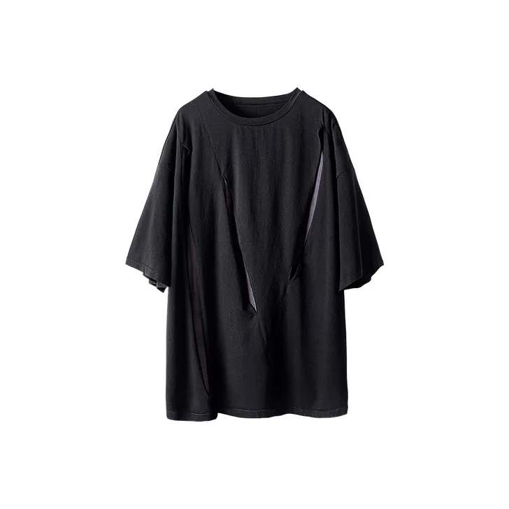 HUANXIANGZHE T Shirts Unisex Black-0