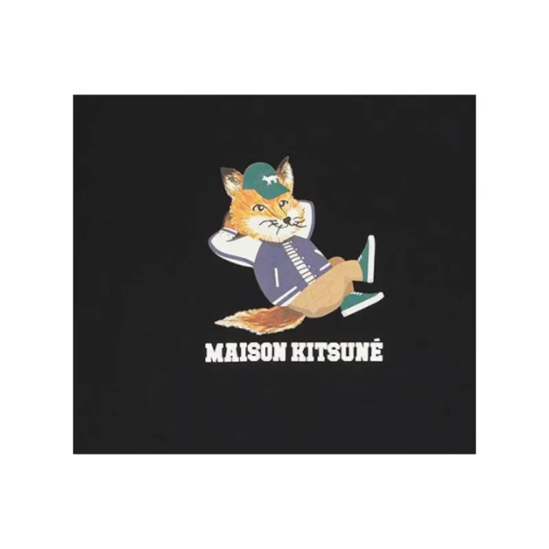 Maison Kitsune T Shirts Men Black-4