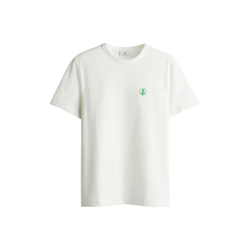 H&M T-Shirts Men White-0