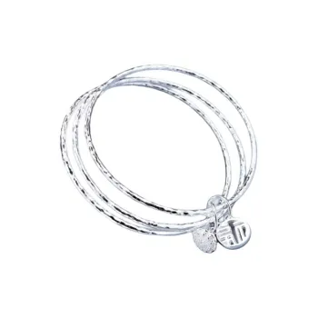 Old Qingyun Silver Building 999 Fine Silver Bangles Women's