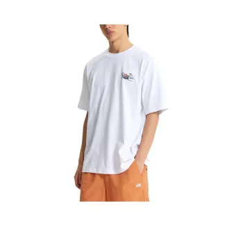 New Balance SEMI OVER FITUNI NB BOY T Shirt Men's 10 White