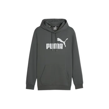 PUMA Essentials Big Logo Hoodie Men Sweatshirt Men's Dark Gray