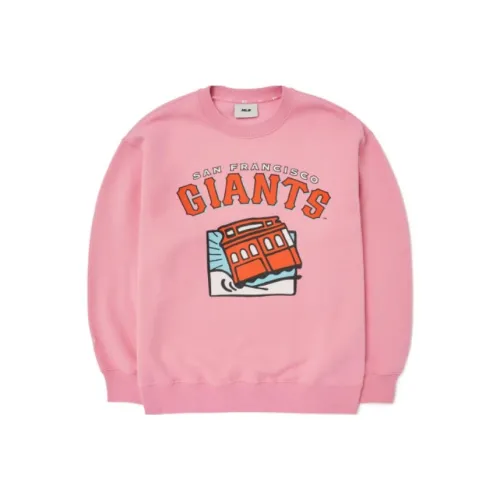 MLB Sweatshirts Unisex Pink