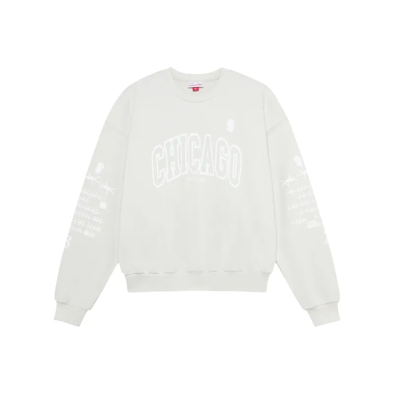 Mitchell Ness Sweatshirts Unisex Light Gray-0