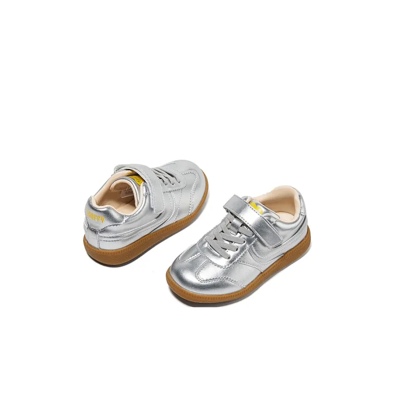 Snoffy Anti Slip Wear Resistant Low Top Kids' Skateboarding Shoes Silver Kids'-5
