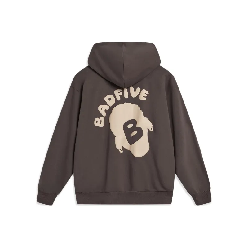 LiNing Badfive Sweatshirt Unisex Charcoal Brown-0