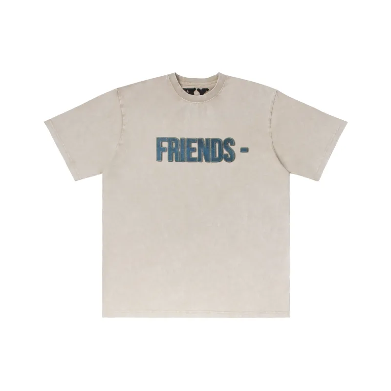 VLONE T Shirt Unisex Beige Blue-1