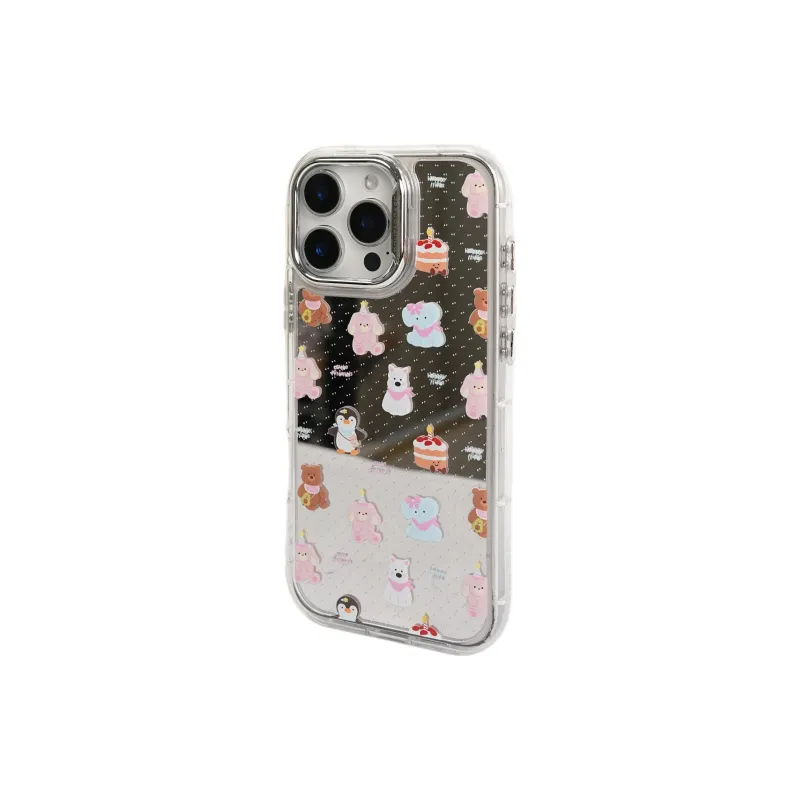 Wei Xin Acrylic Material Mirror Finish Jellycat Phone Cases Compatible With IPhone 16/15 Pro Max/Apple 13/14 Pro/Max-5