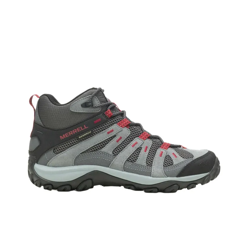 MERRELL Anti Slip Wear Resistant Mid Top Trekking Shoes Men's Black Gray-1