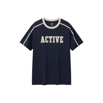 XTEP Vitality Series T Shirt Unisex Guanyu Blue/Tofu Skin