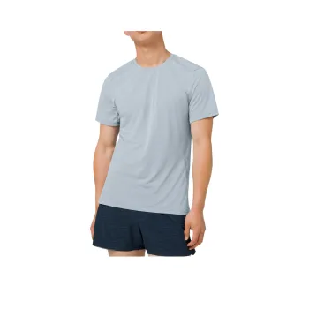 Lululemon Fast And Free T-Shirt Men's Mixed Color Denim Blue