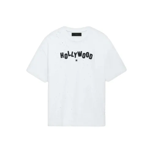 AMIRI Hollywood Shotgun Oversized Distressed T Shirt
