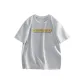 100% cotton (Heather Gray-Yellow Storm)