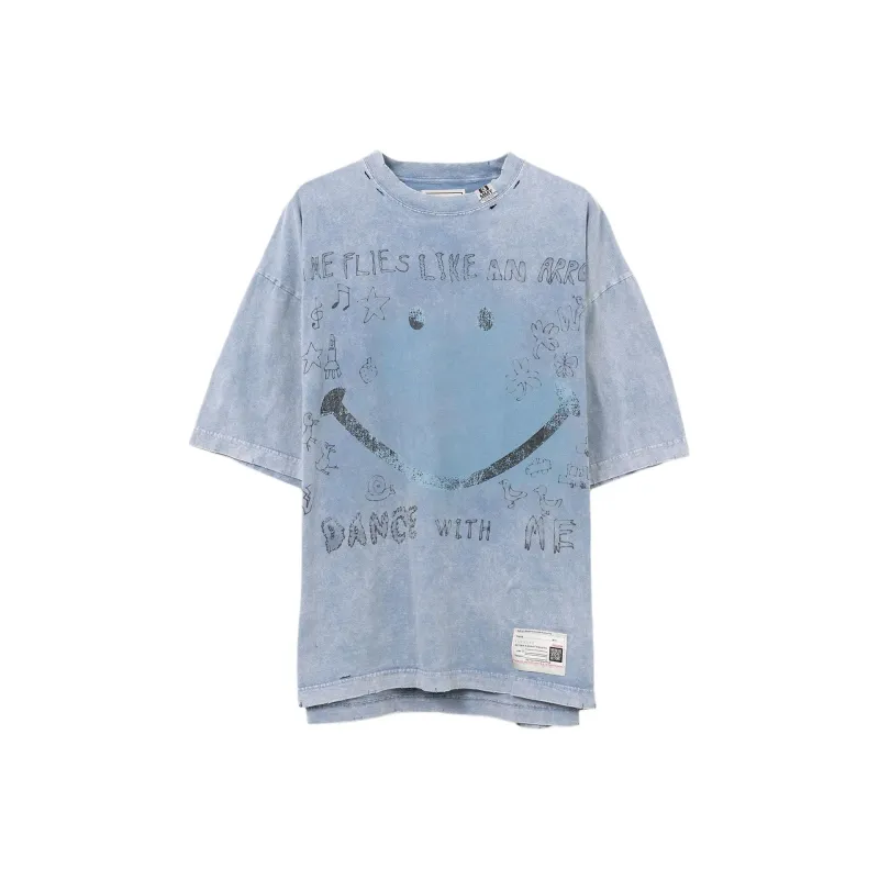 Maison Mihara Yasuhiro Graphic print Distressed T shirt-0