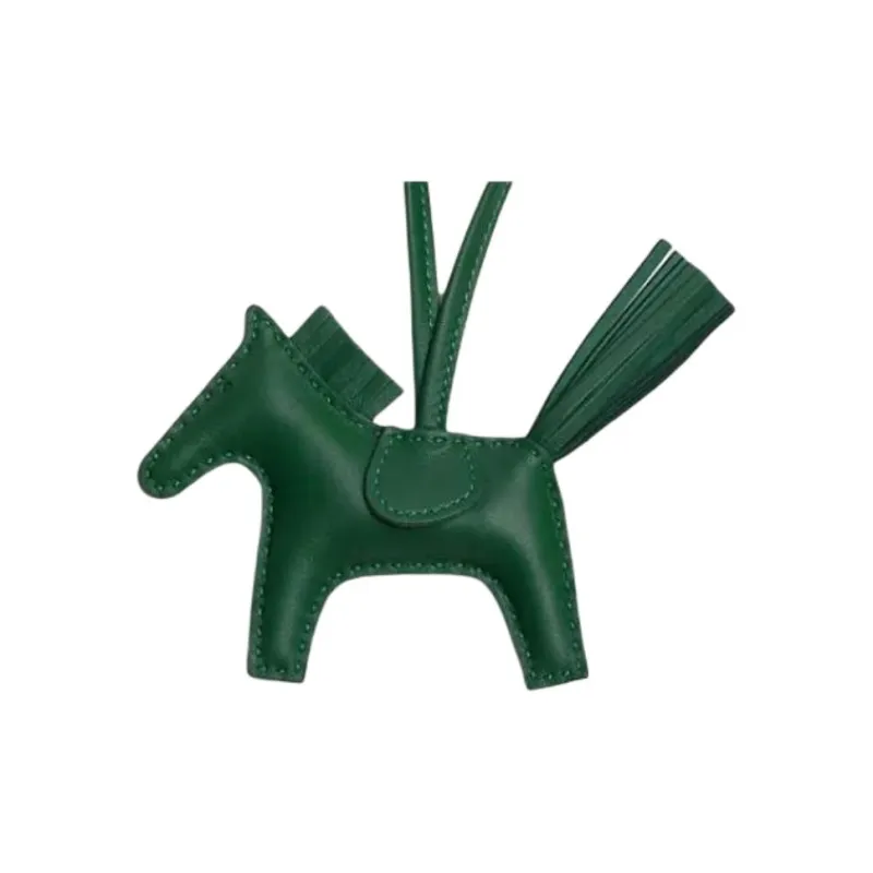 HERMES Rodeo Milo Lambskin Bag Accessories Small Size Women's Green-2