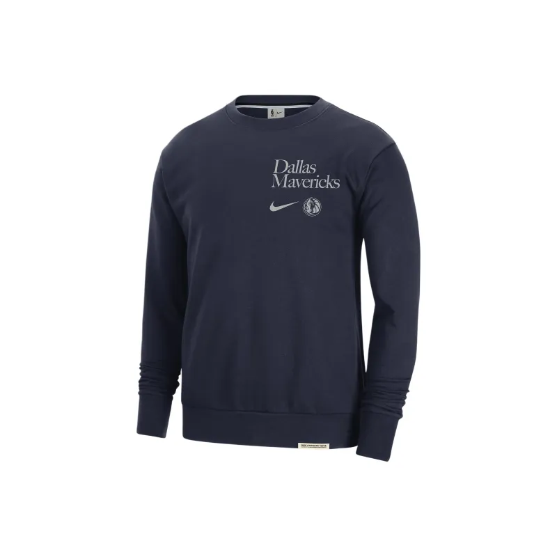 Nike Dallas Mavericks Standard Issue Men's Nike Dri FIT Nba Crew Neck Sweatshirt-0