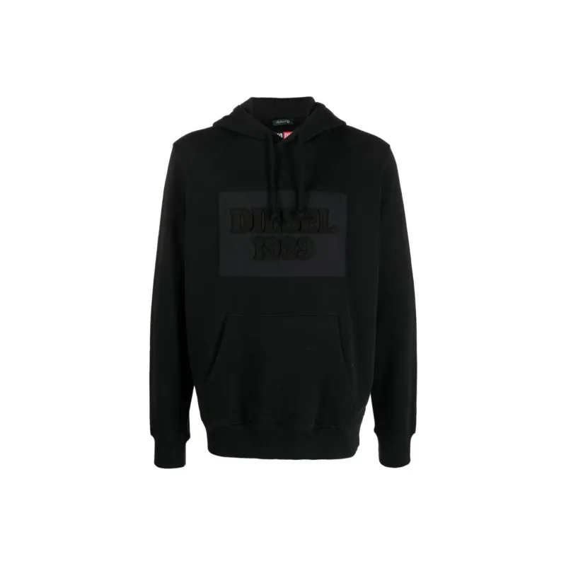 DIESEL Logo Patch Hoodie-0