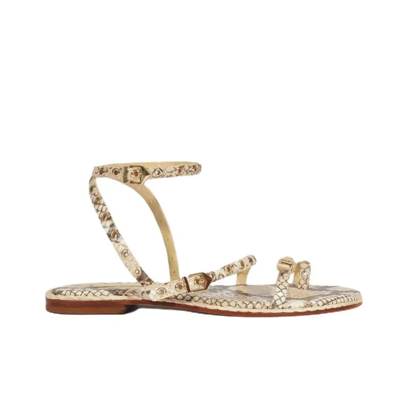Schutz Annete One Strap Sandals Women's Beige-1