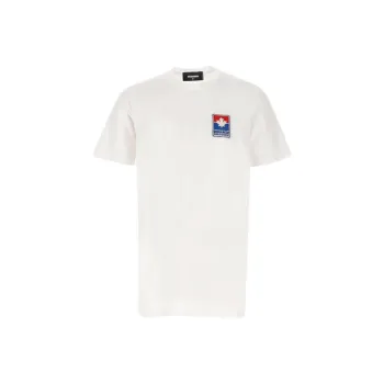 DSQUARED 2 Logo Patch Crewneck T Shirt