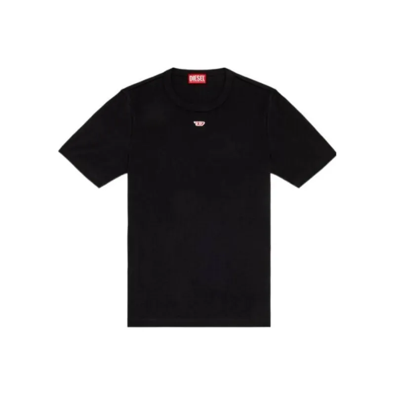 DIESEL D Ribber N Logo Patch Knitted T Shirt-0