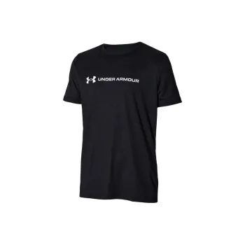 Under Armour Speed StrideWordmark T Shirt Unisex Black/White
