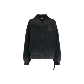 HOLZWEILER W.Omen Oceanic Graphic-print Zipped Hoodie