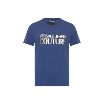 VERSACE JEANS COUTURE Logo foil Cotton T shirt