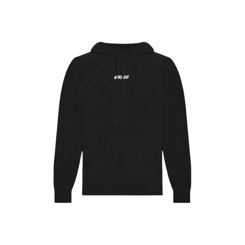 Nike Fleece Pullover Skate Hoodie Sweatshirt Unisex Black-0