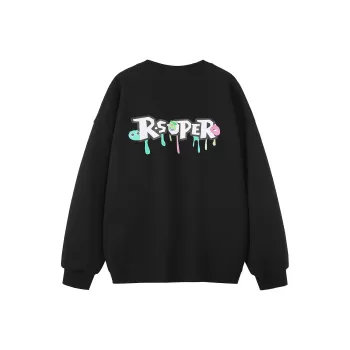 R.super X Monster Letter Co branded Series Sweatshirts Unisex